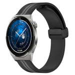 Cinturino in silicone con chiusura magnetica pieghevole da 20 mm, For Huawei Watch GT3 Pro 43mm, For Huawei Watch GT3 42mm