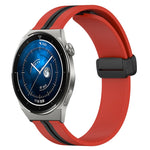 Cinturino in silicone con chiusura magnetica pieghevole da 20 mm, For Huawei Watch GT3 Pro 43mm, For Huawei Watch GT3 42mm