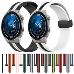 Cinturino in silicone con chiusura magnetica pieghevole da 20 mm, For Huawei Watch GT3 Pro 43mm, For Huawei Watch GT3 42mm