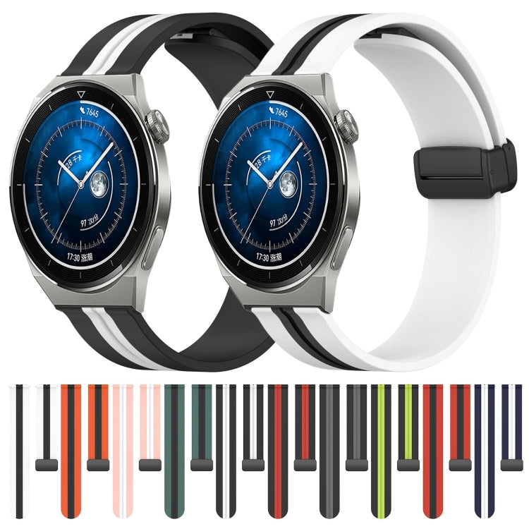Cinturino in silicone con chiusura magnetica pieghevole da 20 mm, For Huawei Watch GT3 Pro 43mm, For Huawei Watch GT3 42mm