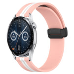 Cinturino in silicone con chiusura magnetica pieghevole da 20 mm, For Huawei Watch GT3 Pro 43mm, For Huawei Watch GT3 42mm