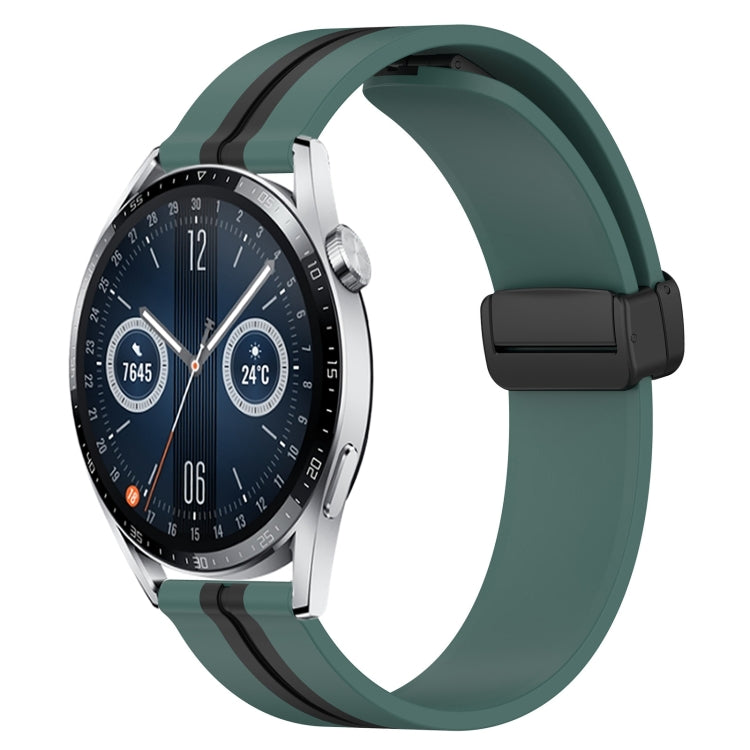 Cinturino in silicone con chiusura magnetica pieghevole da 20 mm, For Huawei Watch GT3 Pro 43mm, For Huawei Watch GT3 42mm