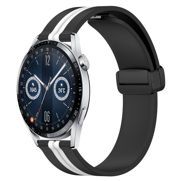 Cinturino in silicone con chiusura magnetica pieghevole da 20 mm, For Huawei Watch GT3 Pro 43mm, For Huawei Watch GT3 42mm