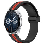 Cinturino in silicone con chiusura magnetica pieghevole da 20 mm, For Huawei Watch GT3 Pro 43mm, For Huawei Watch GT3 42mm
