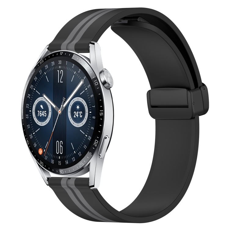 Cinturino in silicone con chiusura magnetica pieghevole da 20 mm, For Huawei Watch GT3 Pro 43mm, For Huawei Watch GT3 42mm