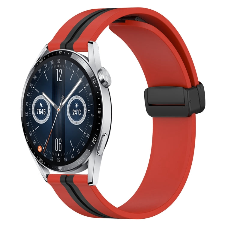 Cinturino in silicone con chiusura magnetica pieghevole da 20 mm, For Huawei Watch GT3 Pro 43mm, For Huawei Watch GT3 42mm