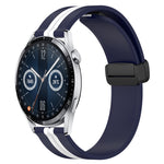 Cinturino in silicone con chiusura magnetica pieghevole da 20 mm, For Huawei Watch GT3 Pro 43mm, For Huawei Watch GT3 42mm