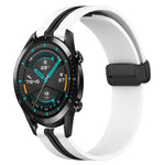Cinturino in silicone con chiusura magnetica pieghevole da 20 mm, For Huawei Watch GT2 42mm, For Huawei Watch 2