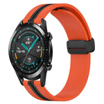 Cinturino in silicone con chiusura magnetica pieghevole da 20 mm, For Huawei Watch GT2 42mm, For Huawei Watch 2