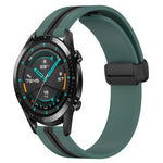 Cinturino in silicone con chiusura magnetica pieghevole da 20 mm, For Huawei Watch GT2 42mm, For Huawei Watch 2