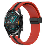 Cinturino in silicone con chiusura magnetica pieghevole da 20 mm, For Huawei Watch GT2 42mm, For Huawei Watch 2