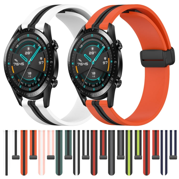 Cinturino in silicone con chiusura magnetica pieghevole da 20 mm, For Huawei Watch GT2 42mm, For Huawei Watch 2