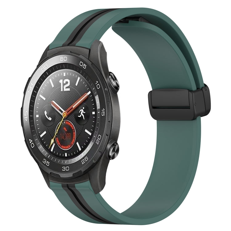 Cinturino in silicone con chiusura magnetica pieghevole da 20 mm, For Huawei Watch GT2 42mm, For Huawei Watch 2