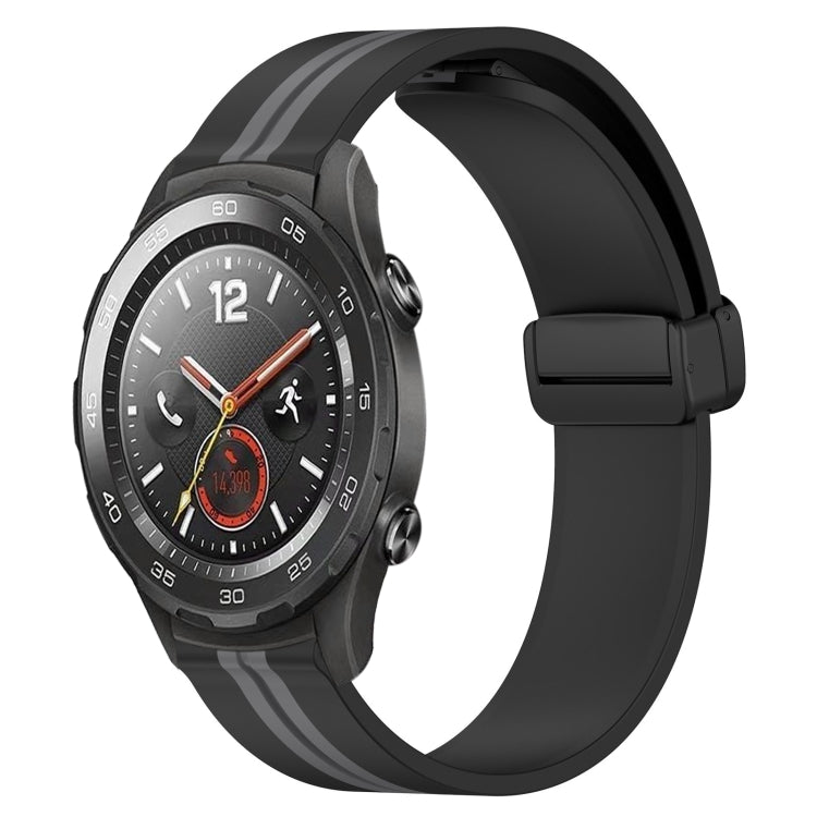 Cinturino in silicone con chiusura magnetica pieghevole da 20 mm, For Huawei Watch GT2 42mm, For Huawei Watch 2