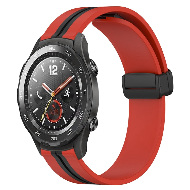 Cinturino in silicone con chiusura magnetica pieghevole da 20 mm, For Huawei Watch GT2 42mm, For Huawei Watch 2