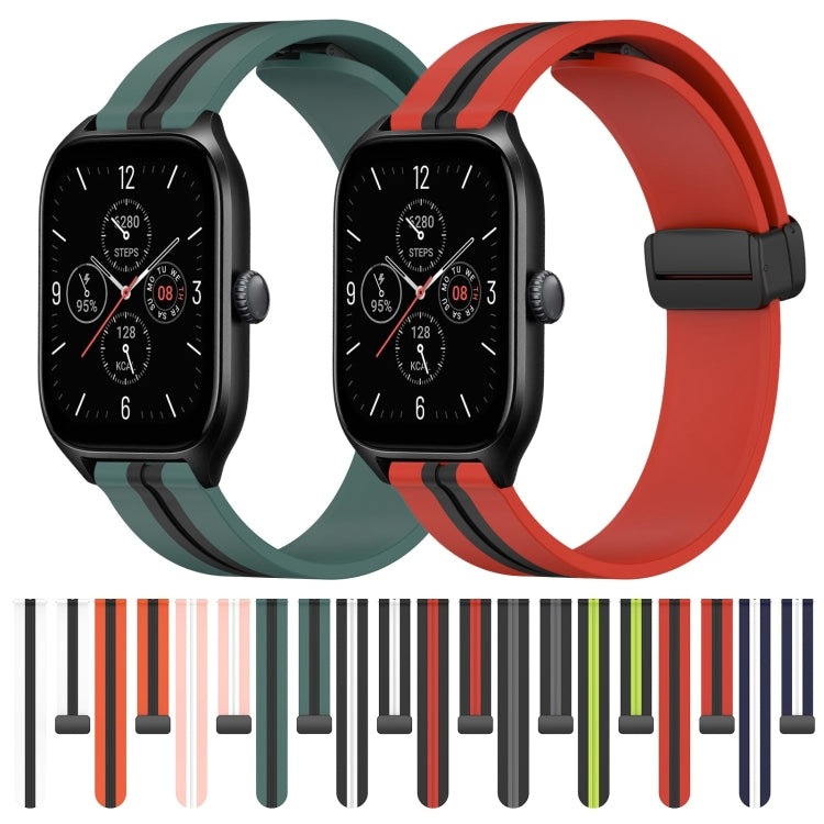 Cinturino in silicone con chiusura magnetica pieghevole da 20 mm, For Amazfit GTS 4, For Amazfit GTS 3