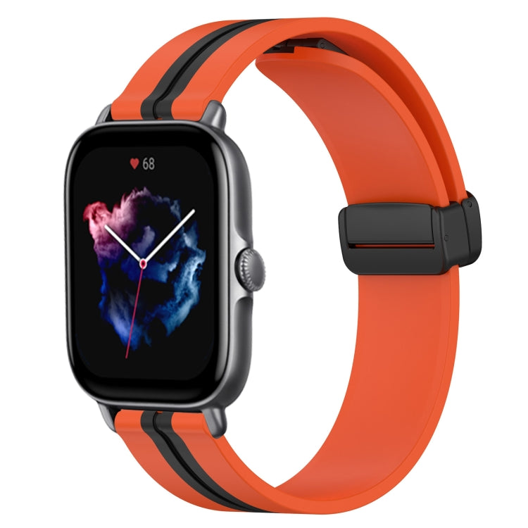 Cinturino in silicone con chiusura magnetica pieghevole da 20 mm, For Amazfit GTS 4, For Amazfit GTS 3