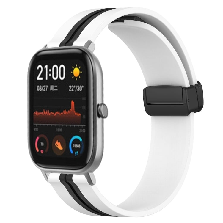 Cinturino in silicone con chiusura magnetica pieghevole da 20 mm, For Amazfit GTS, For Amazfit GTR 42mm