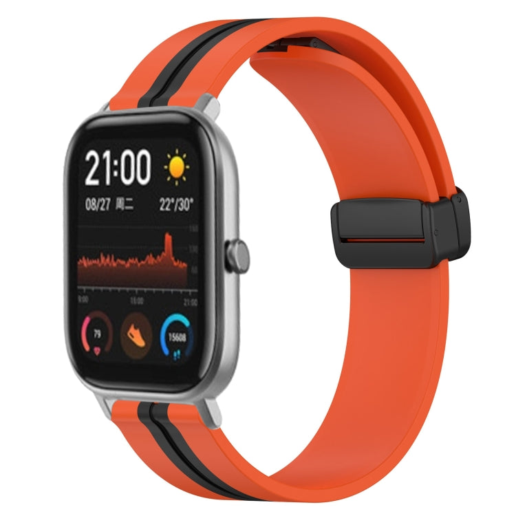 Cinturino in silicone con chiusura magnetica pieghevole da 20 mm, For Amazfit GTS, For Amazfit GTR 42mm