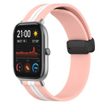 Cinturino in silicone con chiusura magnetica pieghevole da 20 mm, For Amazfit GTS, For Amazfit GTR 42mm