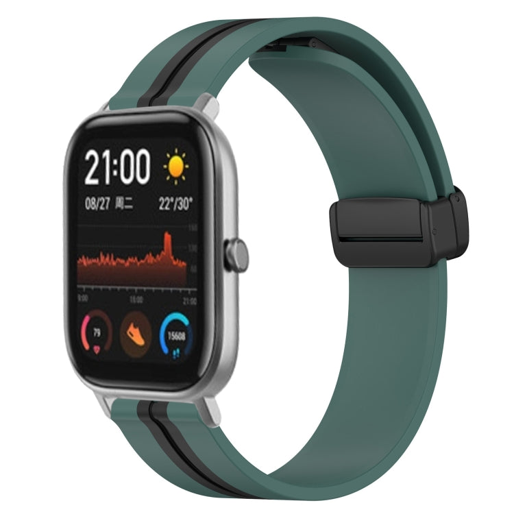 Cinturino in silicone con chiusura magnetica pieghevole da 20 mm, For Amazfit GTS, For Amazfit GTR 42mm