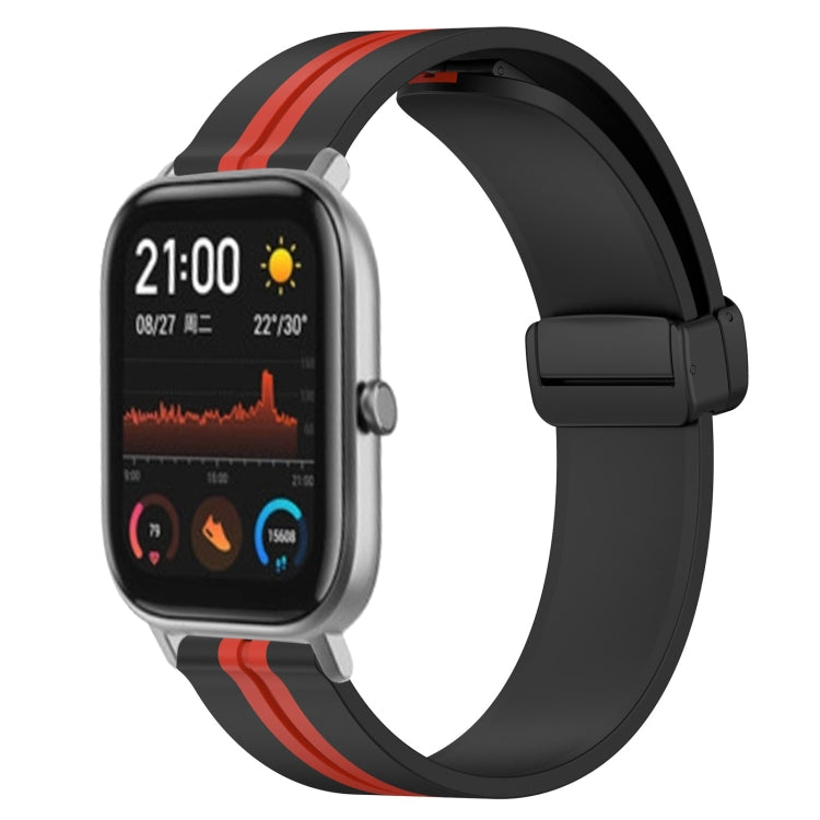 Cinturino in silicone con chiusura magnetica pieghevole da 20 mm, For Amazfit GTS, For Amazfit GTR 42mm