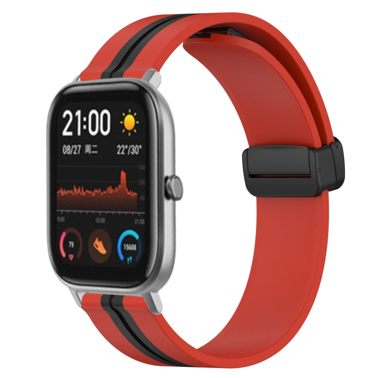 Cinturino in silicone con chiusura magnetica pieghevole da 20 mm, For Amazfit GTS, For Amazfit GTR 42mm