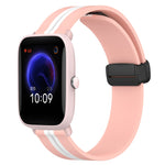Cinturino in silicone con chiusura magnetica pieghevole da 20 mm, For Amazfit Pop Pro, For Amazfit Pop