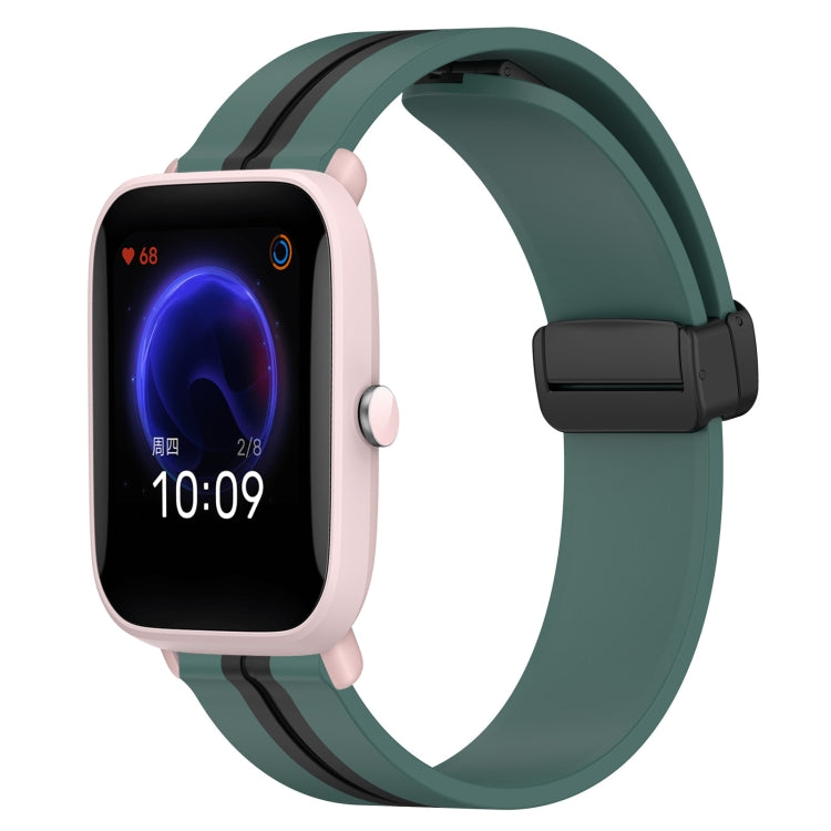 Cinturino in silicone con chiusura magnetica pieghevole da 20 mm, For Amazfit Pop Pro, For Amazfit Pop