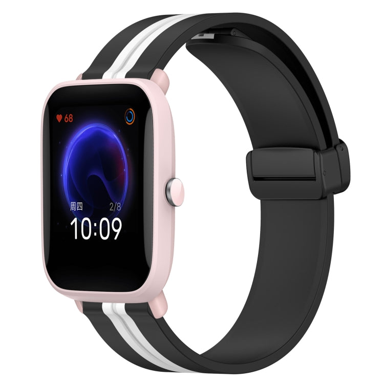 Cinturino in silicone con chiusura magnetica pieghevole da 20 mm, For Amazfit Pop Pro, For Amazfit Pop