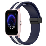 Cinturino in silicone con chiusura magnetica pieghevole da 20 mm, For Amazfit Pop Pro, For Amazfit Pop