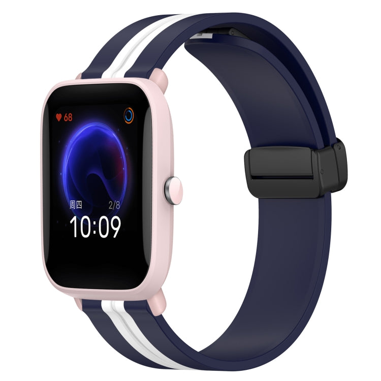 Cinturino in silicone con chiusura magnetica pieghevole da 20 mm, For Amazfit Pop Pro, For Amazfit Pop