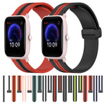 Cinturino in silicone con chiusura magnetica pieghevole da 20 mm, For Amazfit Pop Pro, For Amazfit Pop