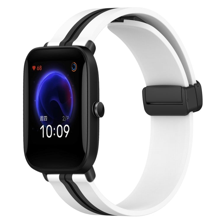 Cinturino in silicone con chiusura magnetica pieghevole da 20 mm, For Amazfit Pop Pro, For Amazfit Pop