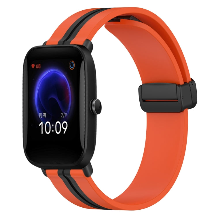 Cinturino in silicone con chiusura magnetica pieghevole da 20 mm, For Amazfit Pop Pro, For Amazfit Pop
