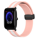 Cinturino in silicone con chiusura magnetica pieghevole da 20 mm, For Amazfit Pop Pro, For Amazfit Pop