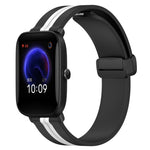 Cinturino in silicone con chiusura magnetica pieghevole da 20 mm, For Amazfit Pop Pro, For Amazfit Pop