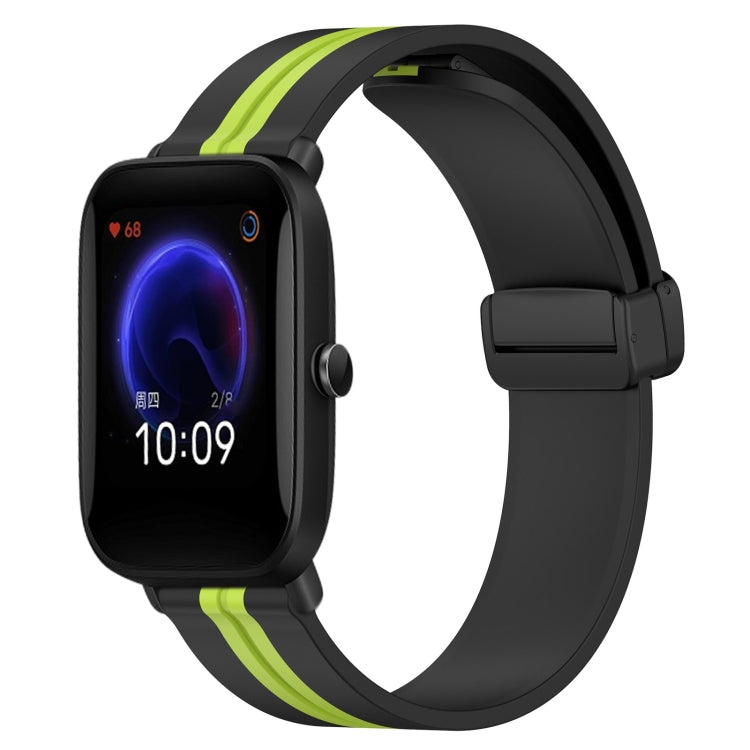 Cinturino in silicone con chiusura magnetica pieghevole da 20 mm, For Amazfit Pop Pro, For Amazfit Pop