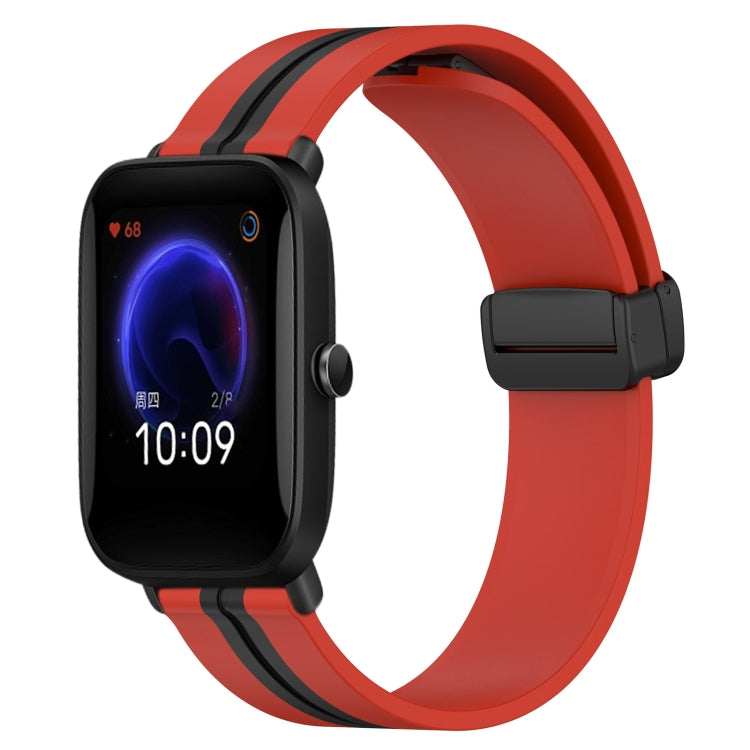 Cinturino in silicone con chiusura magnetica pieghevole da 20 mm, For Amazfit Pop Pro, For Amazfit Pop