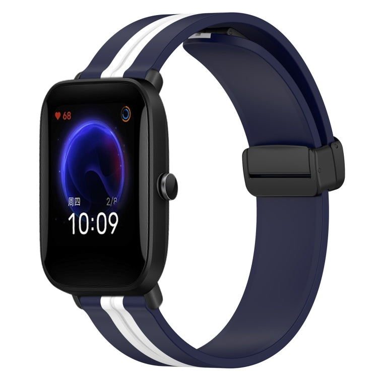Cinturino in silicone con chiusura magnetica pieghevole da 20 mm, For Amazfit Pop Pro, For Amazfit Pop