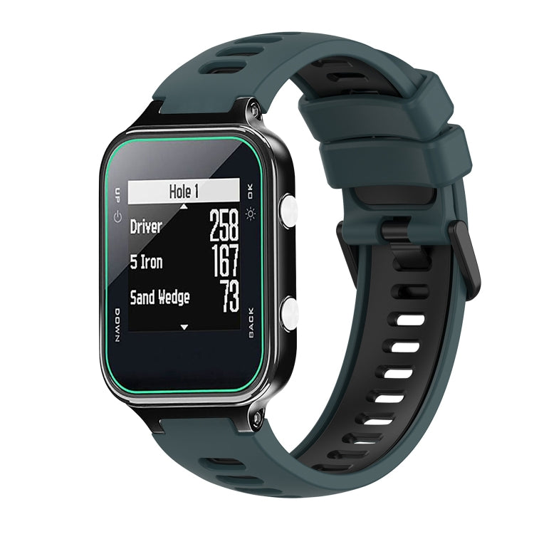 Cinturino in silicone bicolore per Garmin Approach S20 S5 S6