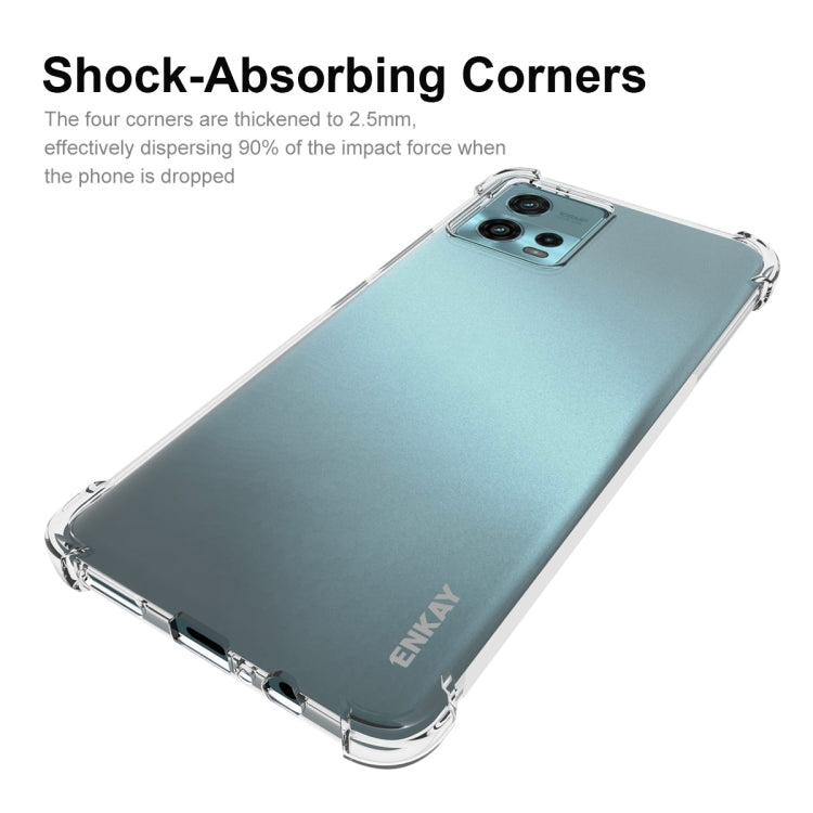 Custodia TPU trasparente per Motorola Moto G72