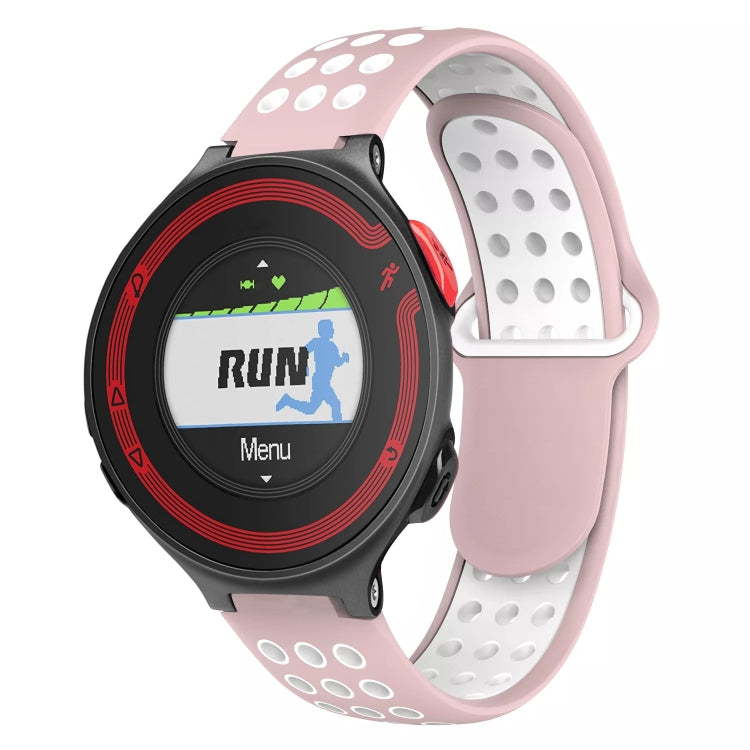 Cinturino in silicone traspirante perforato bicolore, For Garmin Forerunner 220, For Garmin Forerunner 230