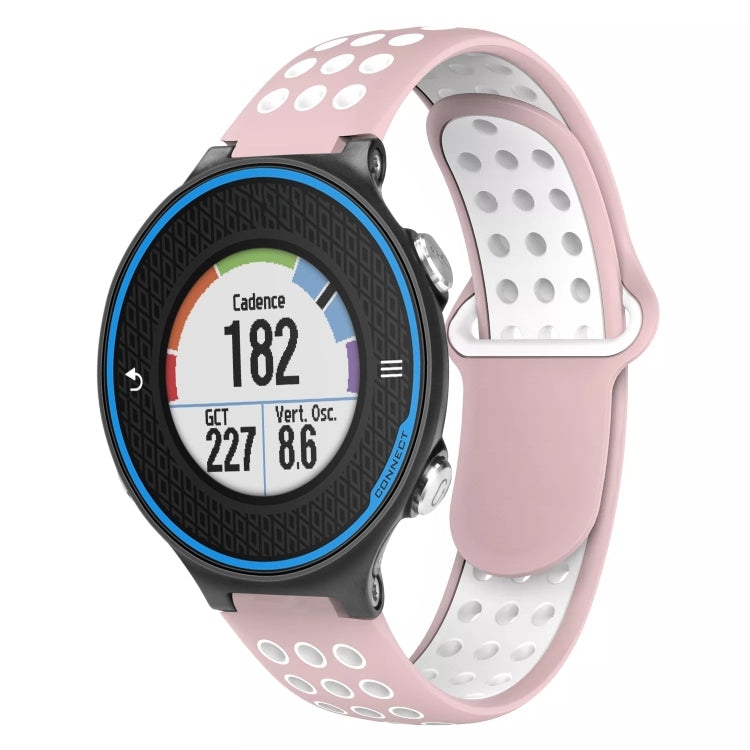 Cinturino in silicone traspirante bicolore per Garmin Forerunner