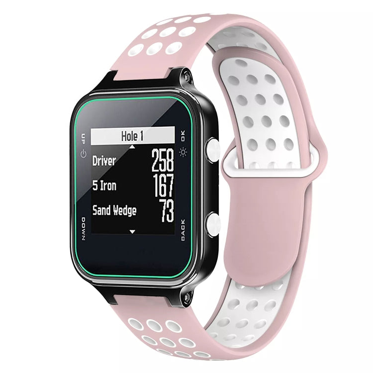 Cinturino in silicone traspirante bicolore per Garmin Forerunner