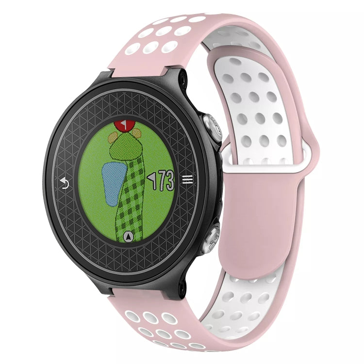 Cinturino silicone traspirante bicolore per Garmin Approach S5