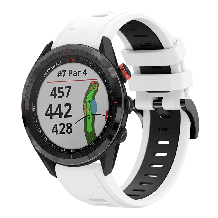 Cinturino sportivo in silicone bicolore 22 mm per Garmin Approach