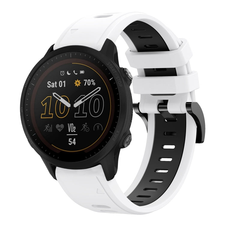 Cinturino sportivo in silicone bicolore 22 mm per Garmin