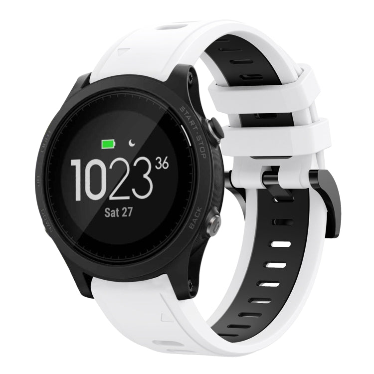 Cinturino sportivo in silicone bicolore 22 mm per Garmin Instinct