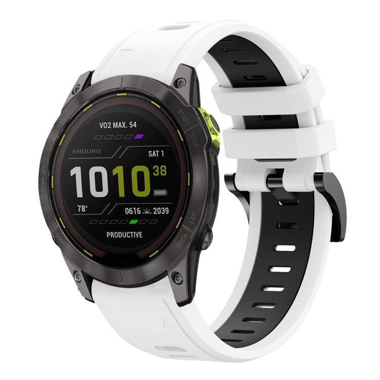 Cinturino sportivo in silicone bicolore da 26 mm, For Garmin Enduro 2, For Garmin TACTIX 7 / 7Pro